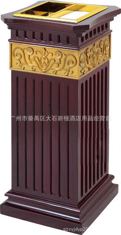 A-210玫瑰金四菱角煙灰桶 電梯口專用的優雅衛士